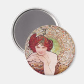 Serpent Art Nouveau Magnet (Vorderseite/Rückseite)