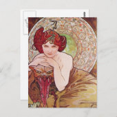 Serpent Art Nouveau Postkarte (Vorne/Hinten)