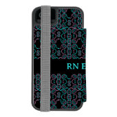 Serpent Chasing Schwanz Nahtlose Muster Krankenwag Incipio iPhone Geldbeutel-Hülle (Folio Rückseite)