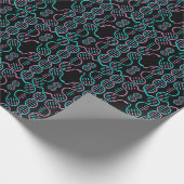 Serpent Chasing Schwanz Nahtloses Muster Geschenkpapier (Ecke)