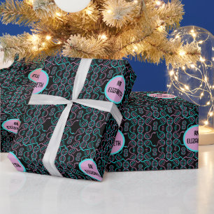 Serpent Chasing Schwanz Nahtloses Muster Geschenkpapier