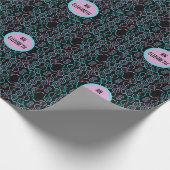 Serpent Chasing Schwanz Nahtloses Muster Geschenkpapier (Ecke)