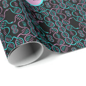 Serpent Chasing Schwanz Nahtloses Muster Geschenkpapier (Rolleneckpunkt)