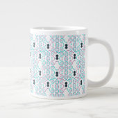 Serpent Chasing Schwanz Nahtloses Muster Jumbo-Tasse (Rechts)