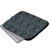 Serpent Chasing Schwanz Nahtloses Muster Laptopschutzhülle (Vorne Knopf)