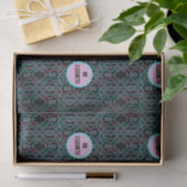 Serpent Chasing Schwanz Nahtloses Muster Seidenpapier (Geschenk)