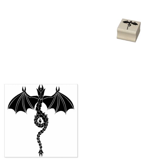 Serpent Dragon Gummistempel (Stempel)