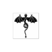 Serpent Dragon Gummistempel (Prägung)