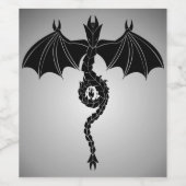Serpent Dragon Weinetikett (Einzelnes Label)