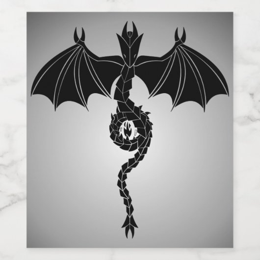 Serpent Dragon Weinetikett (Einzelnes Label)