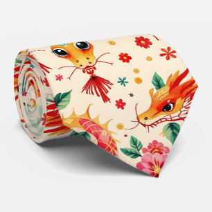 Serpent Dreams Chiness neues Jahr Krawatte