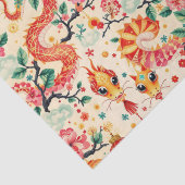 Serpent Dreams Chiness neues Jahr Seidenpapier (Detail)