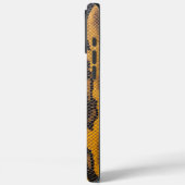 Serpent Guard : Gelbe Leopardenhaut Case-Mate iPhone Hülle (Rückseite / Links)