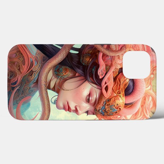 Serpent Hair Lady Fantasy Art Case-Mate iPhone Hülle (Rückseite (Horizontal))