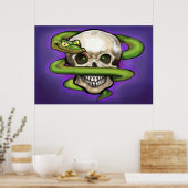Serpent in Skull Poster (Küche)