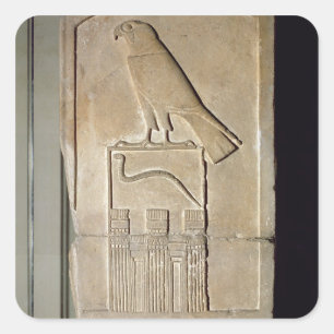 Serpent King stela, c.3000 BC (Kalkstein) (auch si Quadratischer Aufkleber