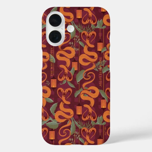 Serpent Luxe Muster - Der weiße Lotus Case-Mate iPhone Hülle (Rückseite)