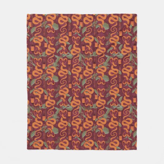 Serpent Luxe Muster - Der weiße Lotus Fleecedecke (Vorderseite)