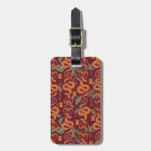 Serpent Luxe Muster - Der weiße Lotus Gepäckanhänger (Vorderseite vertikal)