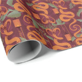 Serpent Luxe Muster - Der weiße Lotus Geschenkpapier (Rolleneckpunkt)