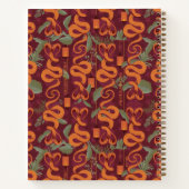 Serpent Luxe Muster - Der weiße Lotus Notizblock (Rückseite)