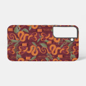 Serpent Luxe Muster - Der weiße Lotus Samsung Galaxy Hülle (Rückseite (Horizontal))