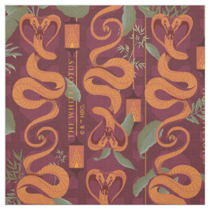 Serpent Luxe Muster - Der weiße Lotus Stoff