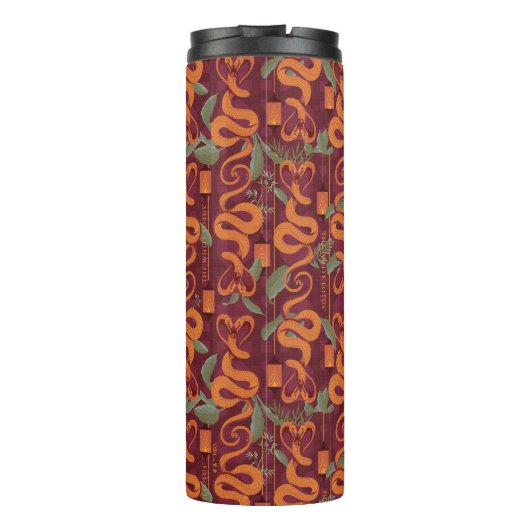 Serpent Luxe Muster - Der weiße Lotus Thermosbecher (Rückseite)