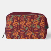 Serpent Luxe Muster - Der weiße Lotus Waschbeutel (Rückseite)