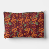 Serpent Luxe Muster - Der weiße Lotus Zubehörtasche (Rückseite)