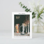 Serpent Prince Wedding Art Nouveau Fantasy Postkarte (Stehend Vorderseite)