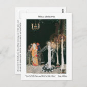 Serpent Prince Wedding Art Nouveau Fantasy Postkarte (Vorne/Hinten)