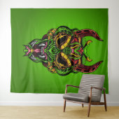 Serpent Skull Wandteppich (Beispiel (Horizontal))