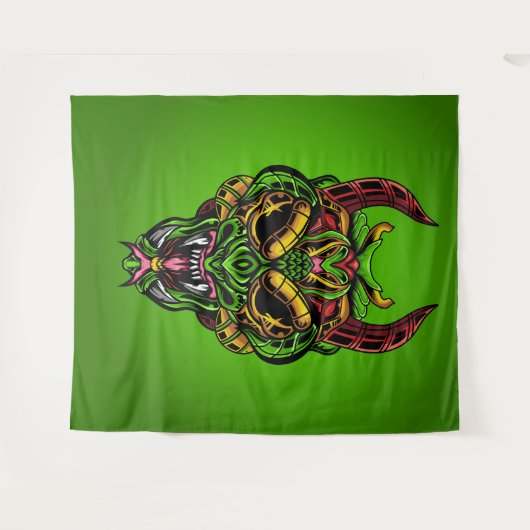 Serpent Skull Wandteppich (Vorderseite (Horizontal))