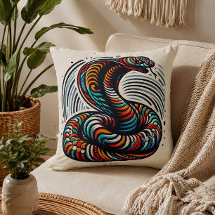 Serpentine Comfort: Kobra-förmiges Kissen für Exot