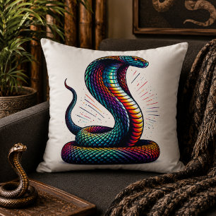 Serpentine Comfort: Kobra-förmiges Kissen für Exot
