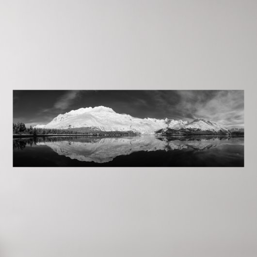Serpentine Cove Black and White Poster (Vorne)