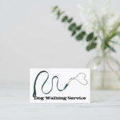 Serpentine, grüne Leine und Herzkette Visitenkarte (Stehend Vorderseite)