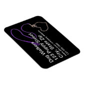 Serpentine Lila Hundeschlag Flexible Magnet (Rechte Seite)