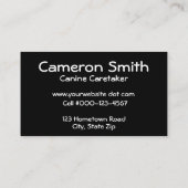 Serpentine, Lila Leine und Herzkette Visitenkarte (Rückseite)