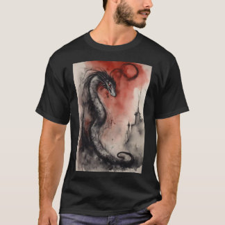 "Serpentine Majestät: Entfesseln Sie den Drachen" T-Shirt