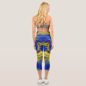 Serpentine Sapphire Blue Avatar Hiphugger Leggings (Rückseite)