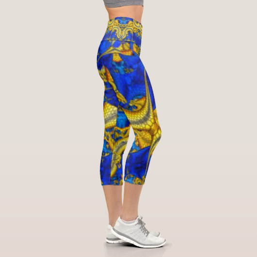 Serpentine Sapphire Blue Avatar Hiphugger Leggings (Rechts)