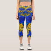Serpentine Sapphire Blue Avatar Hiphugger Leggings (Vorderseite)