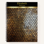 Serpentine-Skalen' exquisite Lichtextur Notizblock (Vorderseite)