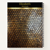 Serpentine-Skalen' exquisite Lichtextur Notizblock (Rückseite)