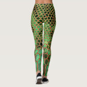 Serpentine Style: Exotic Skin Background Leggings (Rückseite)