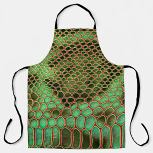Serpentine Style: Exotic Skin Background Schürze