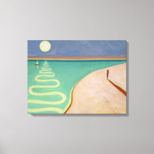 Serpentinensonnenuntergang 2004 leinwanddruck