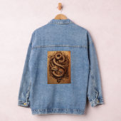 Serpent's Grace: Snake Design Tattoo Form Jeansjacke (Hangar)